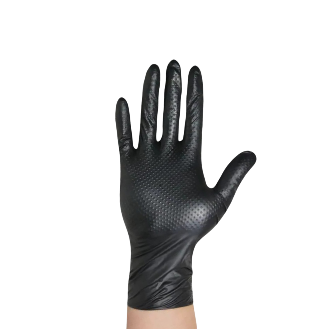 Nitrilhandschuhe (XL) schwarz – 100 Stück – CHF 5.95 / Box (Max Grip)
