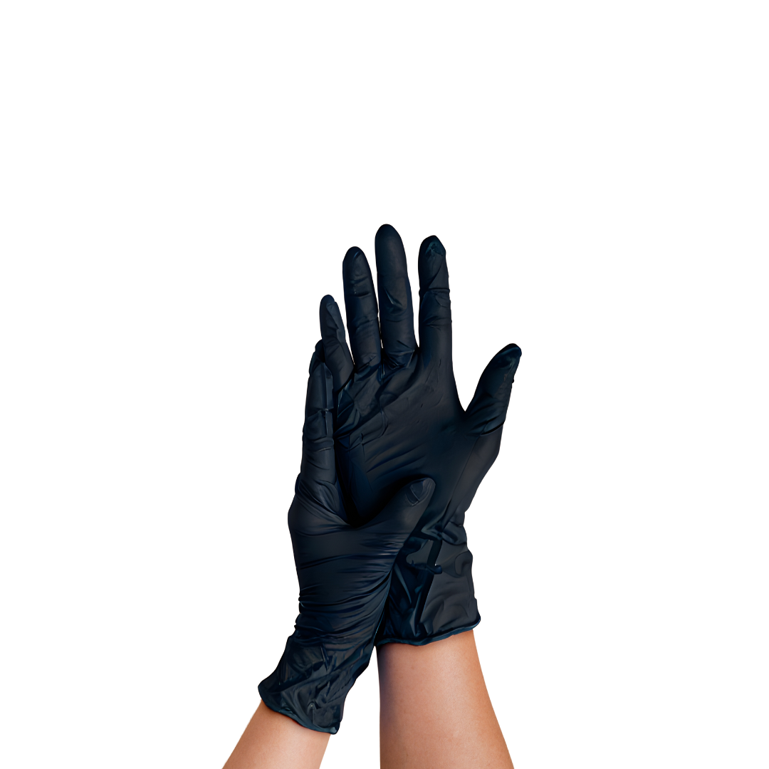 Nitrilhandschuhe (L) schwarz – 100 Stück – CHF 2.50 / Box (SLIM FIT)