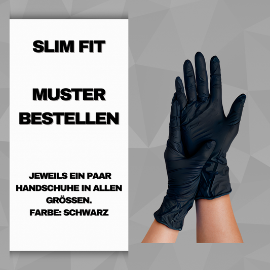 MUSTER Slim Fit Schwarz, (S, M, L, XL)