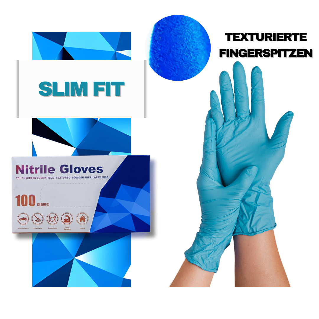 SLIM FIT, Blau 100 Stück (XL)