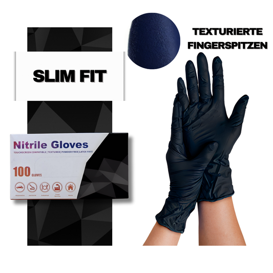 SLIM FIT, Schwarz 100 Stück (XL)