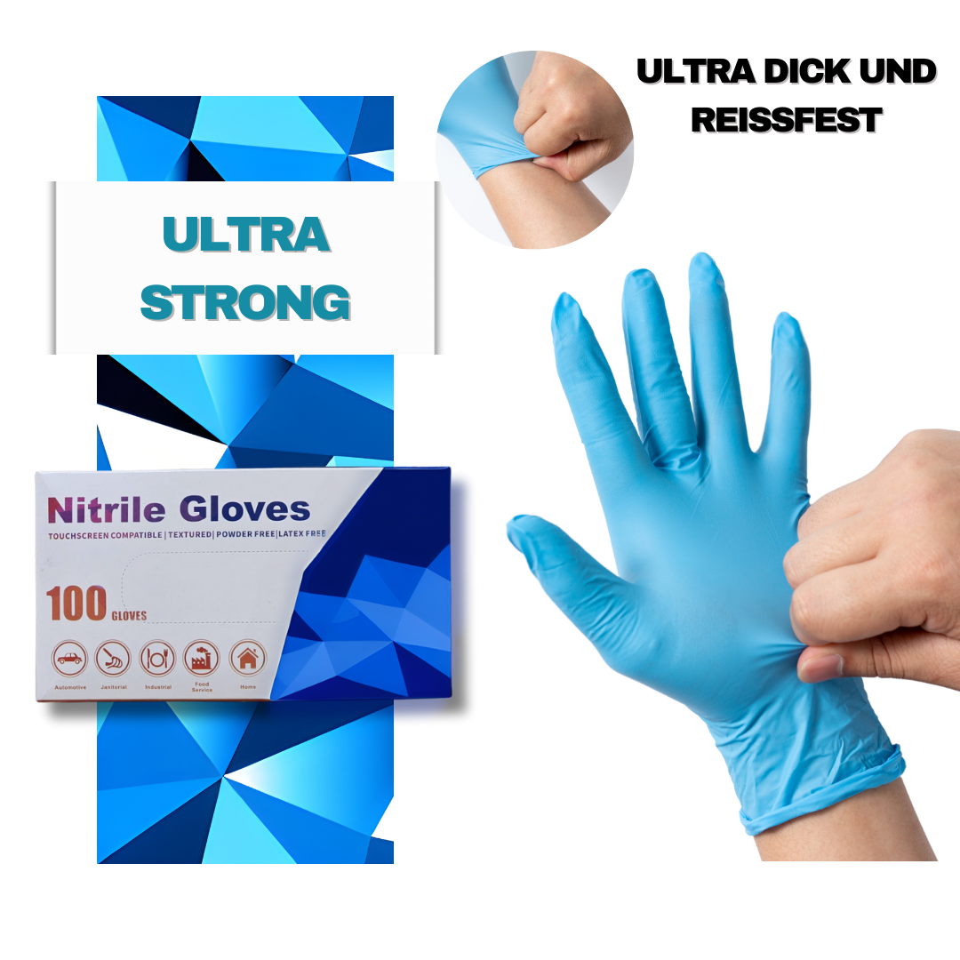 Ultra Strong, Blau, 100 Stück (M)